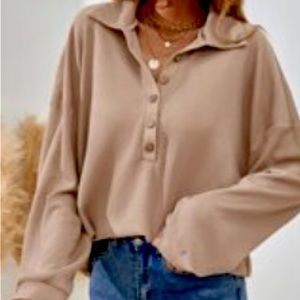 Comfy cute button winter sweater